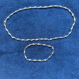 Tiffany mini Teardrop Necklace/Bracelet Sterling Silver